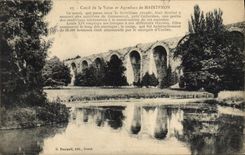 Canal de la POSTAL de la VENDIMIA de voces y acueducto de Maintenon