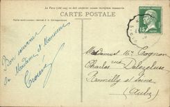 Canal de la POSTAL de la VENDIMIA de voces y acueducto de Maintenon