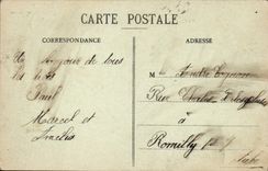 VINTAGE POSTCARD Troyes the Fountain Argence Velo Cycles