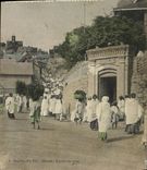 VINTAGE POSTCARD Scene in Africa