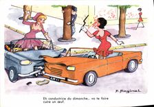 MODERN CARD Into conducting from Sunday will make you cook an egg Raginal Automobile Humor