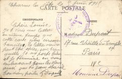 VINTAGE POSTCARD To remember De Toul Plane