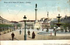 CPA Praca De D Pedro Lisboa