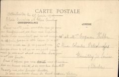 VINTAGE POSTCARD Albertville the Town hall the Course Of the Town hall