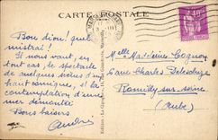 CPA Marseille Entree Du Vieux Port Et Le Pont Transbordeur