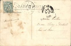 VINTAGE POSTCARD Toulon the Old men Let us bridge Military Boat