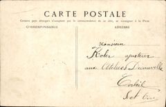 VINTAGE POSTCARD Liancourt Latour Castle