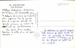 VINTAGE POSTCARD Cochinchine Cape St Jacques Vietnam