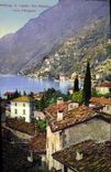 VINTAGE POSTCARD Lago di Lugano San Mamette Albogasio back