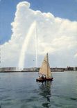 CPA Geneva La rade et le Jet d'eau