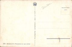 CPA Geneve et le Panorama du Lac Leman