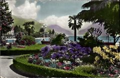 MODERN CARD Locarno Muralto Lungolago Giuseppe Motta