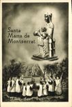 VINTAGE POSTCARD Santa Maria de Montserrat
