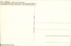 CPA Arezzo Chiesa di S Francesco La REgina Saba 