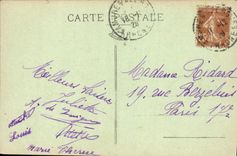 VINTAGE POSTCARD Lamure on Azergues Panoramic View