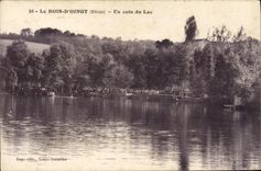 VINTAGE POSTCARD Wood D' Oingt a Corner of the Lake