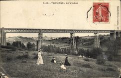 VINTAGE POSTCARD Thouars the Viaduct