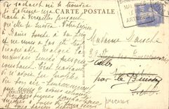 VINTAGE POSTCARD Baths Les Bains the Umbrella