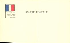 VINTAGE POSTCARD Militaria Orphans of the war the alarm clock