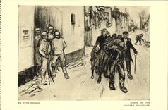 VINTAGE POSTCARD Militaria Orphans of the war In Invaded Country