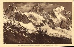 CPA Chamonix Le Mont Blanc Les Aiguilles