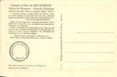 VINTAGE POSTCARD Ossuaire of Douamont Postpones catholic monument Chapelle Militaria
