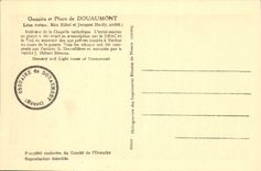 VINTAGE POSTCARD Ossuary and headlight of Douamont Militaria