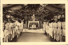 VINTAGE POSTCARD Ossuary and Provisional of Interior Douaumont of the Militaria vault