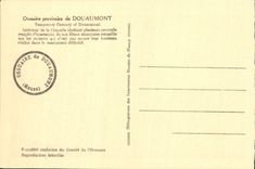 VINTAGE POSTCARD Ossuary and Provisional of Interior Douaumont of the Militaria vault