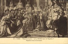 VINTAGE POSTCARD Paris Musee of Louvre Crowns of Napoleon 1st