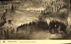 VINTAGE POSTCARD Caves of Han the entry of the Room of Draperies
