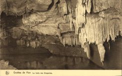 VINTAGE POSTCARD Caves of Han the Room of Draperies