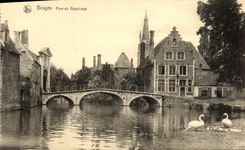VINTAGE POSTCARD Bruges Bridge Of Beguinage