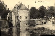 VINTAGE POSTCARD Bruges Carries Marshal's wife
