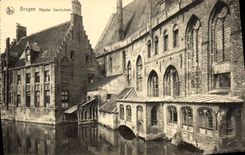 Hospital santo Jean de Brujas de la POSTAL de la VENDIMIA