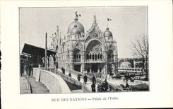CPA Paris Exposition de 1900 Rue Des Nations Palais De I'Italie