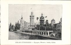 CPA Paris Exposition de 1900 Palais Etrangers Espagne Monaco Suede Grece