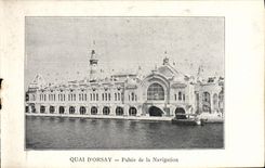 CPA Paris Exposition de 1900 Quai d'Orsay Palais De La Navigation