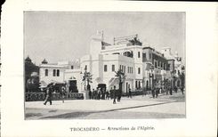 VINTAGE POSTCARD Paris Fair of 1900 Trocadero Attractions De Algeria