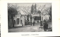 VINTAGE POSTCARD Paris Trocadero Indo China
