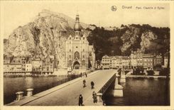 CPA Dinant Pont Cifadelle Et Eglise