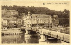 CPA Dinant Le Pont Et Hotel De Postes