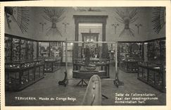 VINTAGE POSTCARD Tervueren Musee Of Belgian Congo Groups Room Of the Food