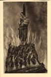 VINTAGE POSTCARD Jeanne of arc Jeanne Martyrdom
