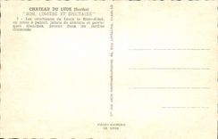 MODERN CARD Castle Of Lude Its Light And Spectacle the Courtiers Of Louis the Good Likes