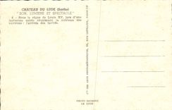 MODERN CARD Castle Of Lude Its Light And Spectacle Under the Reign Of Louis XV At the time of a Sumptuous Evening