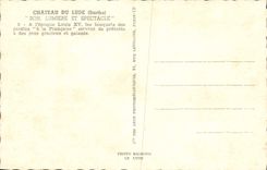 MODERN CARD Castle Of Lude Its Light And Spectacle At the time Louis XV Thickets Of the Gardens