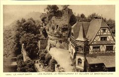 La POSTAL alto Barr de la VENDIMIA arruina el restaurante y con Brotschturm lejano