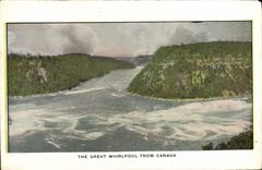 VINTAGE POSTCARD The Great Whirlpool From Canada Niagara Falls