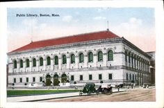 Cortijo de Boston de la biblioteca pública de la POSTAL de la VENDIMIA la avenida de la Commonwealth de la biblioteca de Somerset del hotel
